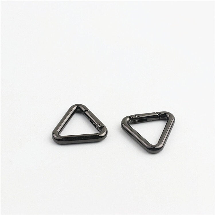 Triangle Push Gate Ring 3/4 1 1 1/4" 20 25 32mm Metal Snap Hook Spring Ring Clip Clasp Heavy Duty Handbag Bag Making Replacement Wholesale