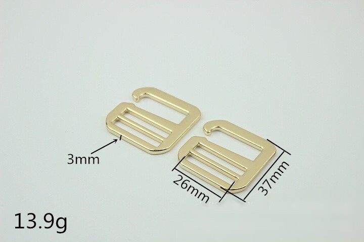 Hook Slider Buckle 3/4 1 1 1/4" 20 26 32mm Purse Belt Webbing Strap Slider Tri Glide Adjuster Ring Connector Bag Making Hardware