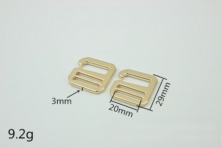 Hook Slider Buckle 3/4 1 1 1/4" 20 26 32mm Purse Belt Webbing Strap Slider Tri Glide Adjuster Ring Connector Bag Making Hardware