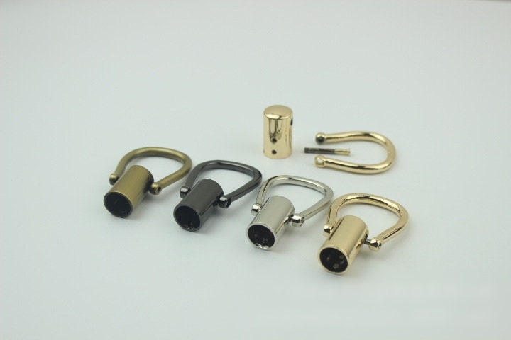 Strap Handles Connector 7/8 Inch 23mm Lock Buckle Gold Hardware Leather Purse Bag Handbag Clutch Backpack Diy Supplies