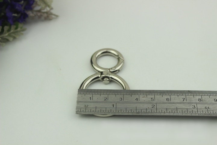 Spring O Ring Swivel Snap 5/8" 15mm Extend Purse Bag Chain Strap Key Fob Keyring Dog Leash Metal Trigger Clasp Clip