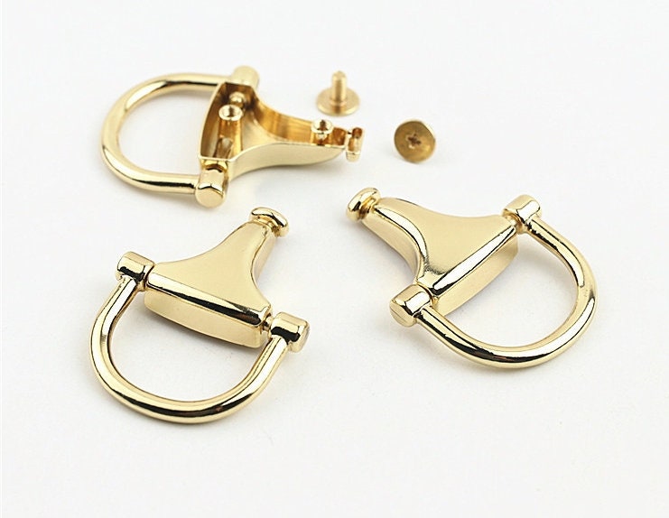 Strap Handles Connector 7/8 Inch 23mm Lock Buckle Gold Hardware Leather Purse Bag Handbag Clutch Backpack Diy Supplies