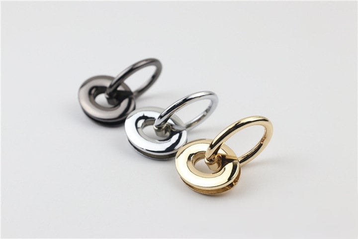 Strap Handles Connector 3/4 Inch 19mm Lock Buckle Gold Hardware Leather Purse Bag Handbag Clutch Backpack Diy Supplies