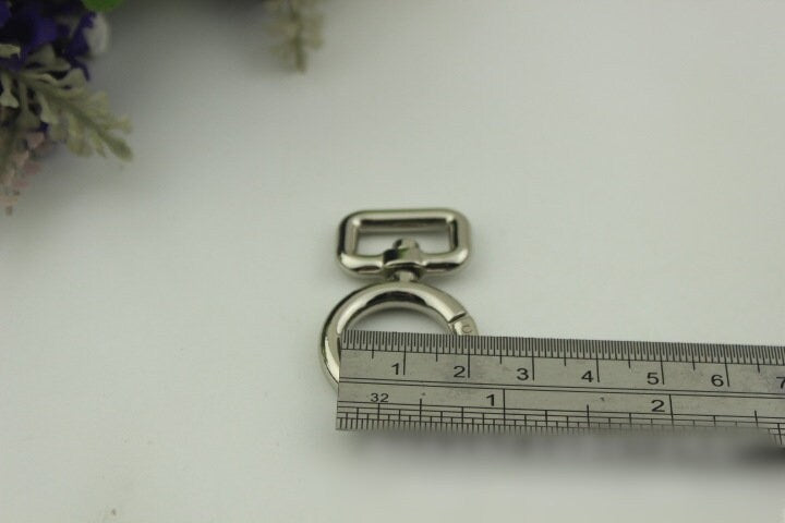 Spring O Ring Swivel Snap 5/8" 15mm Extend Purse Bag Chain Strap Key Fob Keyring Dog Leash Metal Trigger Clasp Clip