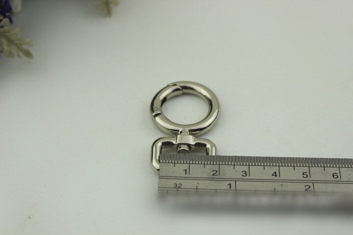 Spring O Ring Swivel Snap 5/8" 15mm Extend Purse Bag Chain Strap Key Fob Keyring Dog Leash Metal Trigger Clasp Clip