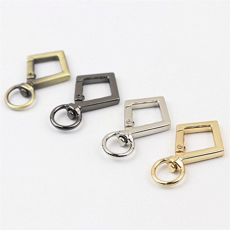 Spring O Ring Swivel Snap 5/8" 17mm Extend Purse Bag Chain Strap Key Fob Keyring Dog Leash Metal Trigger Clasp Clip