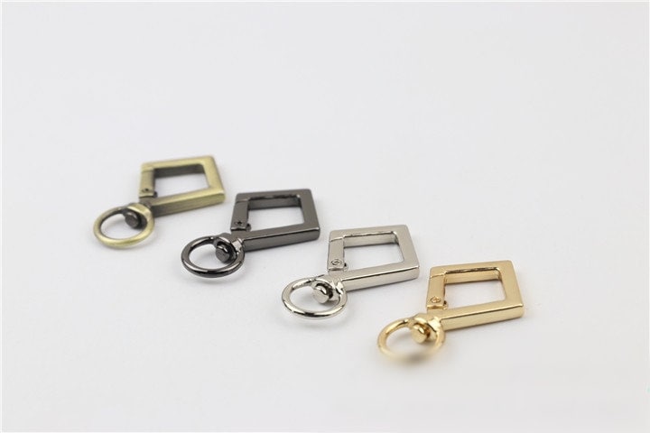 Spring O Ring Swivel Snap 5/8" 17mm Extend Purse Bag Chain Strap Key Fob Keyring Dog Leash Metal Trigger Clasp Clip