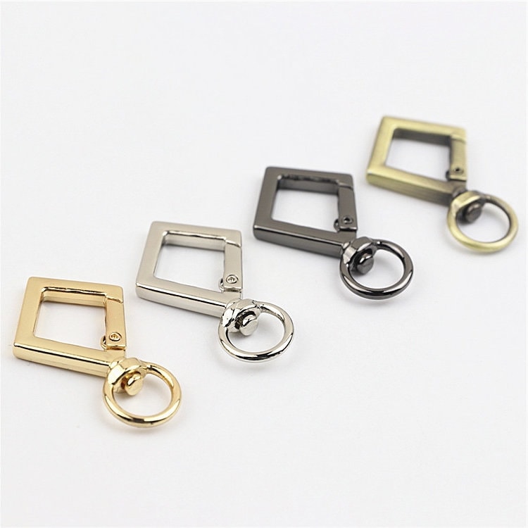 Spring O Ring Swivel Snap 5/8" 17mm Extend Purse Bag Chain Strap Key Fob Keyring Dog Leash Metal Trigger Clasp Clip