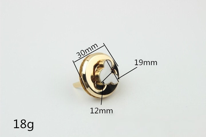 Turn Lock 1 1/8" 30mm Metal Purse Twist Lock Closure Heavy Duty Handbag Bag Making Replacement Hardware Accessories Wholesale Bulk