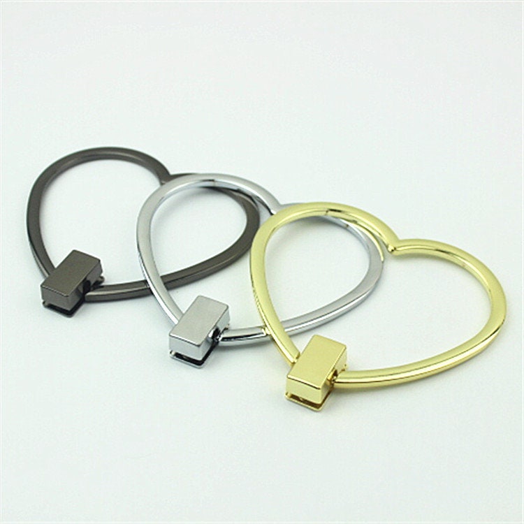 Ring Strap Handles Connector 3 1/4" 82mm Lock Buckle Gold Gunmetal Black Hardware Leather Purse Bag Handbag Clutch Backpack Diy Supplies