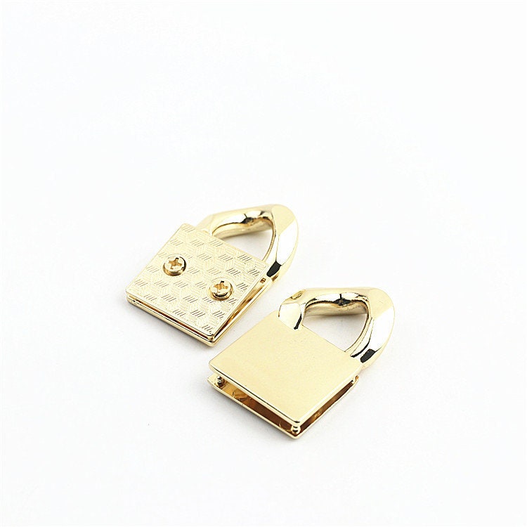 Strap Handles Connector 1/2 Inch 12mm Lock Buckle Gold Hardware Leather Purse Bag Handbag Clutch Backpack Diy Supplies