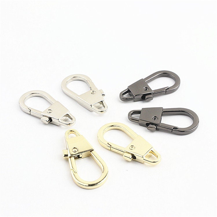 Lever Snap Hook 1/8" 4mm Alloy Metal Spring Trigger Lobster Clasp Clip Purse Bag Handbag Strap Handle Rings DIY Wholesale