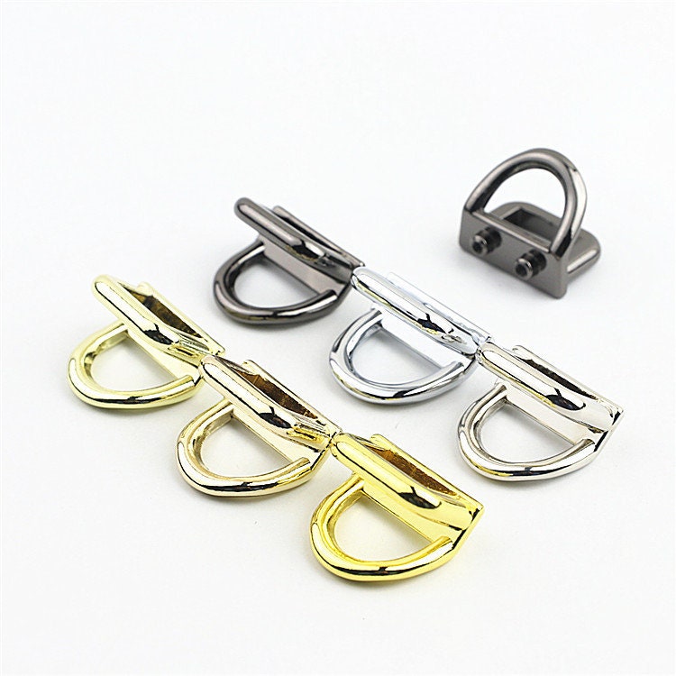 Strap Handles Connector 5/8 Inch 16mm Lock Buckle Gold Hardware Leather Purse Bag Handbag Clutch Backpack Diy Supplies