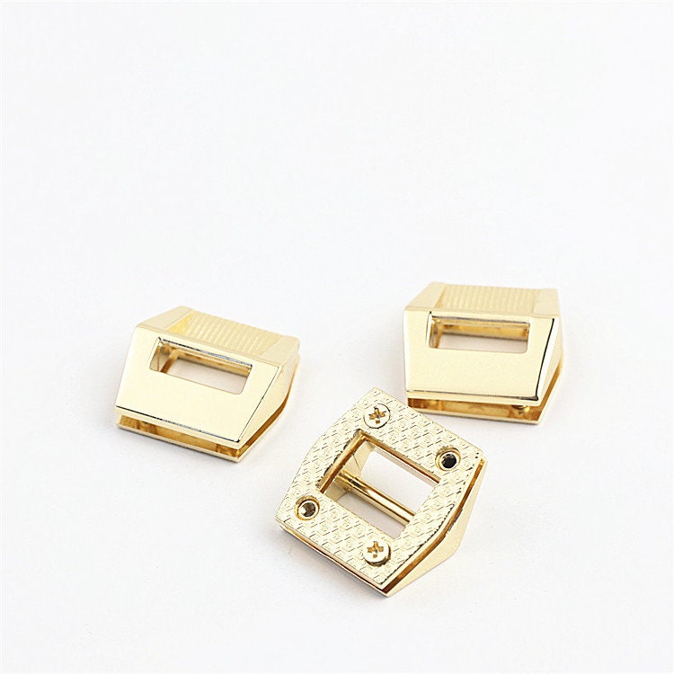 Strap Handles Connector 5/8 Inch 16mm Lock Buckle Gold Hardware Leather Purse Bag Handbag Clutch Backpack Diy Supplies