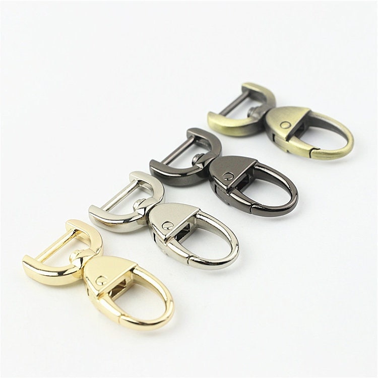 Swivel Lever Snap Hook 5/8" 16mm Metal Spring Push Gate Purse Clip Clasp Heavy Duty Handbag Bag Making Replacement Hardware