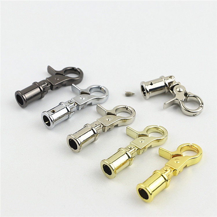 Swivel Lever Snap Hook 1/4" 7mm Alloy Metal Spring Trigger Lobster Clasp Clip Purse Bag Handbag Strap Handle Rings DIY Wholesale