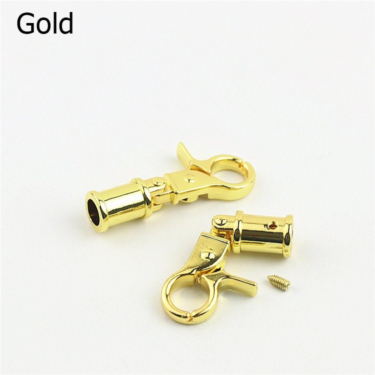 Swivel Lever Snap Hook 1/4" 7mm Alloy Metal Spring Trigger Lobster Clasp Clip Purse Bag Handbag Strap Handle Rings DIY Wholesale