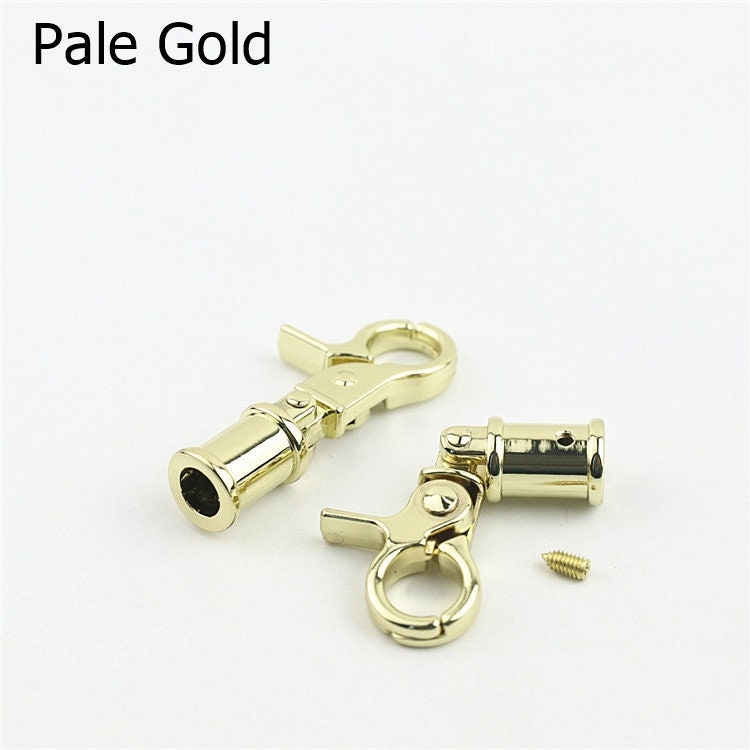 Swivel Lever Snap Hook 1/4" 7mm Alloy Metal Spring Trigger Lobster Clasp Clip Purse Bag Handbag Strap Handle Rings DIY Wholesale