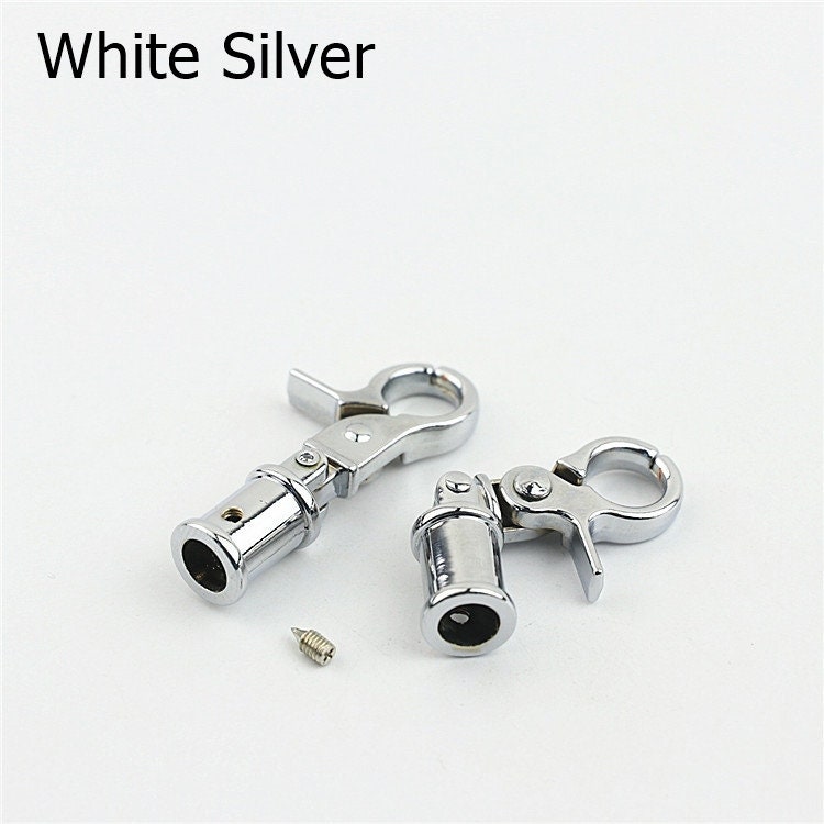 Swivel Lever Snap Hook 1/4" 7mm Alloy Metal Spring Trigger Lobster Clasp Clip Purse Bag Handbag Strap Handle Rings DIY Wholesale