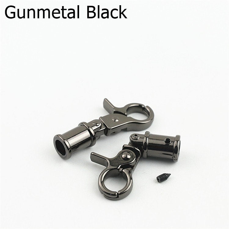 Swivel Lever Snap Hook 1/4" 7mm Alloy Metal Spring Trigger Lobster Clasp Clip Purse Bag Handbag Strap Handle Rings DIY Wholesale