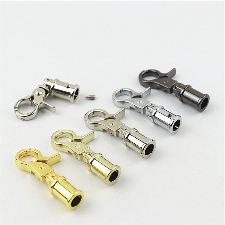 Swivel Lever Snap Hook 1/4" 7mm Alloy Metal Spring Trigger Lobster Clasp Clip Purse Bag Handbag Strap Handle Rings DIY Wholesale