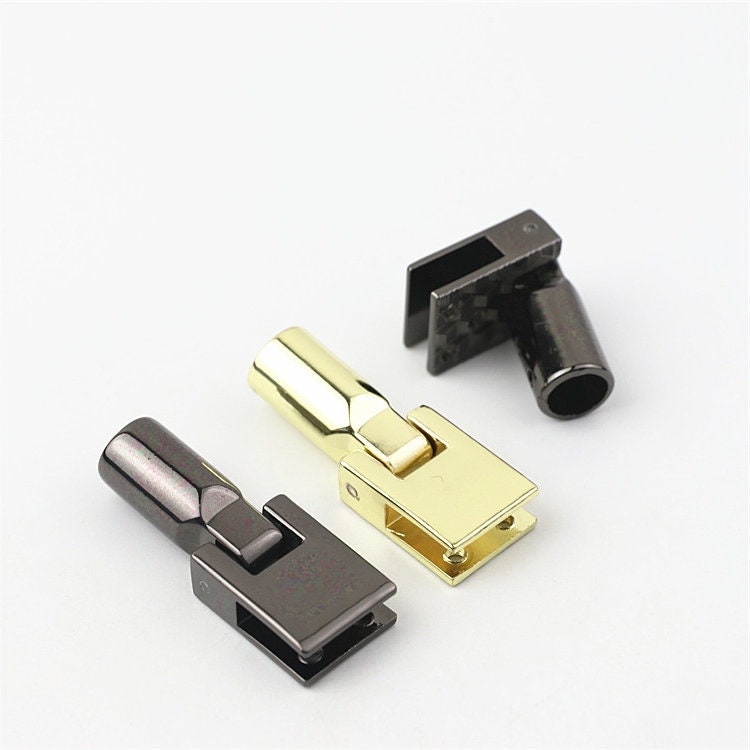 Cord Strap End Cap Handles Connector 1/2 Inch 13mm Lock Buckle Gold Black Hardware Leather Purse Bag Handbag Clutch Backpack Diy Supplies