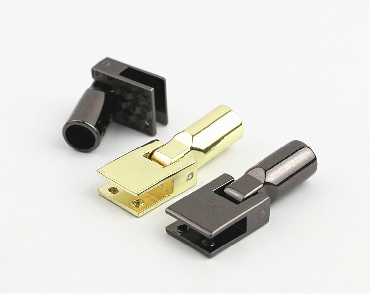 Cord Strap End Cap Handles Connector 1/2 Inch 13mm Lock Buckle Gold Black Hardware Leather Purse Bag Handbag Clutch Backpack Diy Supplies