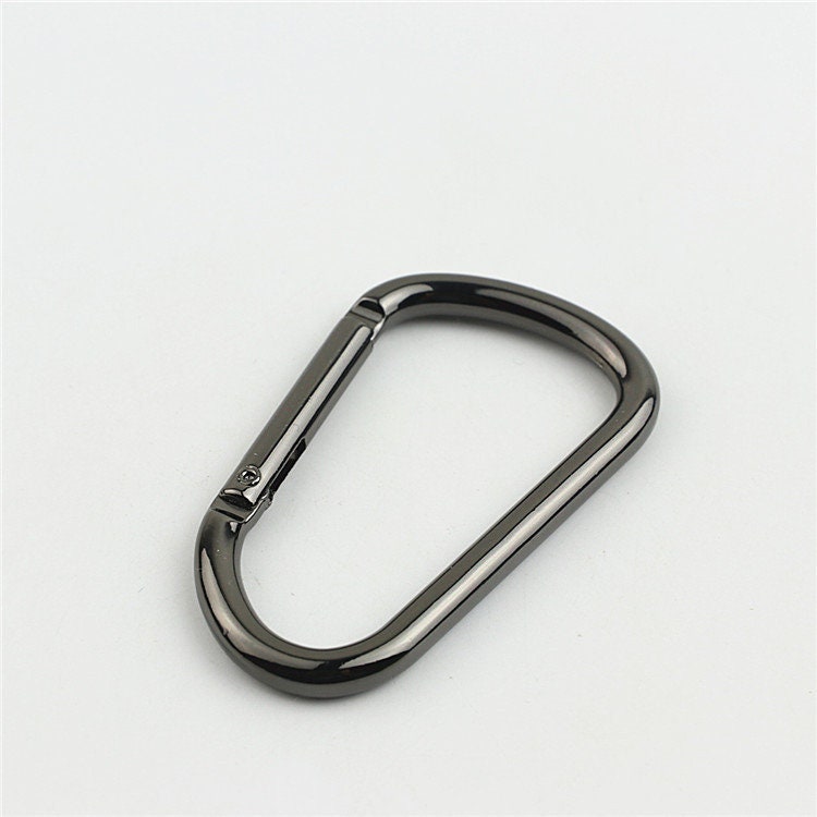 Spring O Ring 3" 74mm Extend Purse Bag Chain Strap Key Fob Keyring Dog Leash Metal Trigger Clasp Clip