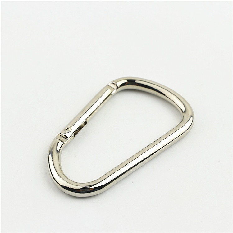 Spring O Ring 3" 74mm Extend Purse Bag Chain Strap Key Fob Keyring Dog Leash Metal Trigger Clasp Clip