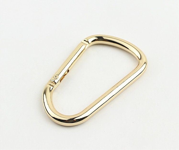 Spring O Ring 3" 74mm Extend Purse Bag Chain Strap Key Fob Keyring Dog Leash Metal Trigger Clasp Clip