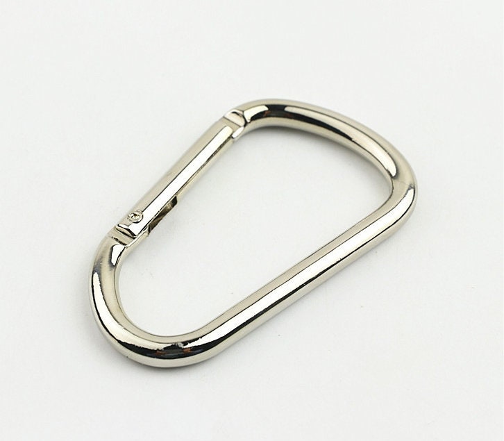 Spring O Ring 3" 74mm Extend Purse Bag Chain Strap Key Fob Keyring Dog Leash Metal Trigger Clasp Clip