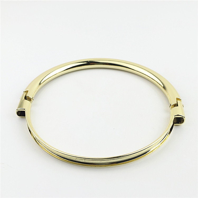 Ring Strap Handles Connector 4 3/4" 120mm Lock Buckle Gold Hardware Leather Purse Bag Handbag Clutch Backpack Diy Supplies