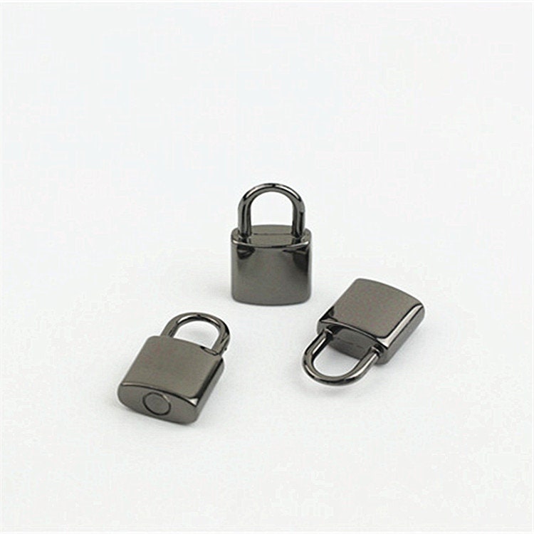 Metal Purse Label Padlock Non-opening 7/8" 23mm Charm Tag Decoration Supply Heavy Duty Handbag Bag Making Replacement Hardware Wholesale