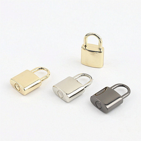 Metal Purse Label Padlock Non-opening 7/8" 23mm Charm Tag Decoration Supply Heavy Duty Handbag Bag Making Replacement Hardware Wholesale