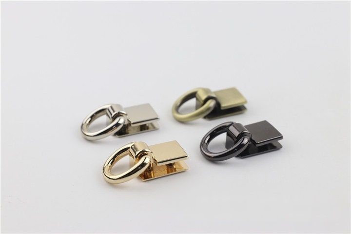 Strap Handles Connector 1/2 Inch 13mm Lock Buckle Gold Hardware Leather Purse Bag Handbag Clutch Backpack Diy Supplies