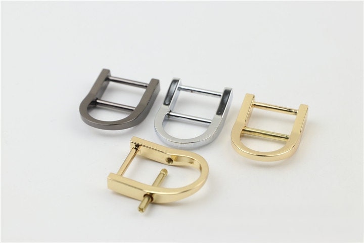 D-Rings Shackle Horseshoe Buckle Purse Strap Connector Metal Adjuster 3/4 Inch 18mm Belt Webbing Purse Hardware Wholesale Bulk