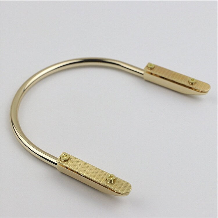 Arc Strap Handles Connector 4" 100mm Lock Buckle Gold Hardware Leather Purse Bag Handbag Clutch Backpack Diy Supplies