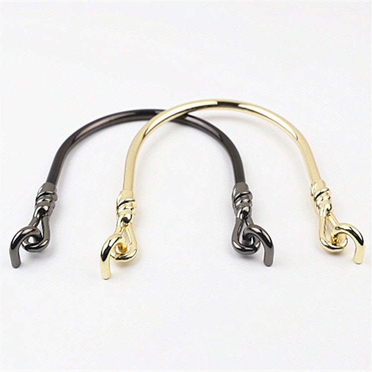 Arc Strap Handles Connector 4" 107mm Lock Buckle Gold Gunmetal Black Hardware Leather Purse Bag Handbag Clutch Backpack Diy Supplies