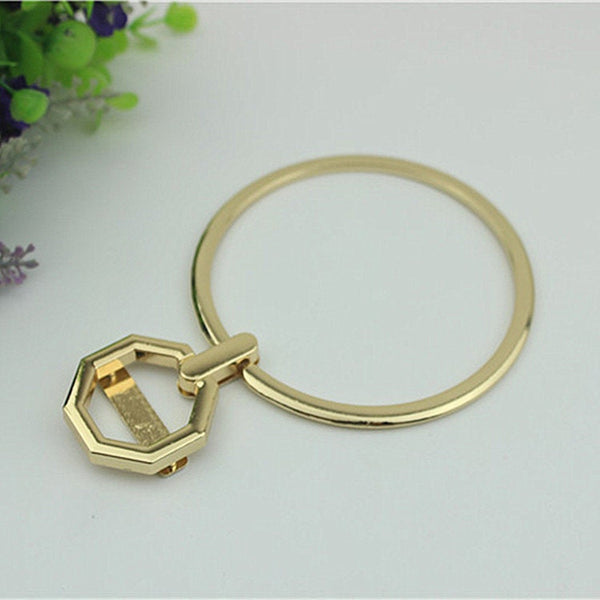 Ring Strap Handles Connector 3 1/2" 90mm Lock Buckle Gold Hardware Leather Purse Bag Handbag Clutch Backpack Diy Supplies