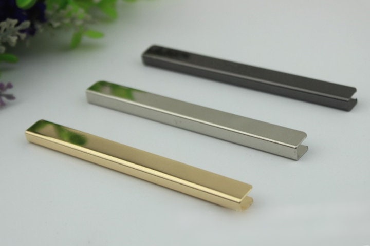 Clips Screw Strap Cover Clasp 4" 100 mm Leather Ribbon Strap Belt Cord End Glue On Crimp Clamp Closures Handbag Purse Making Hardware