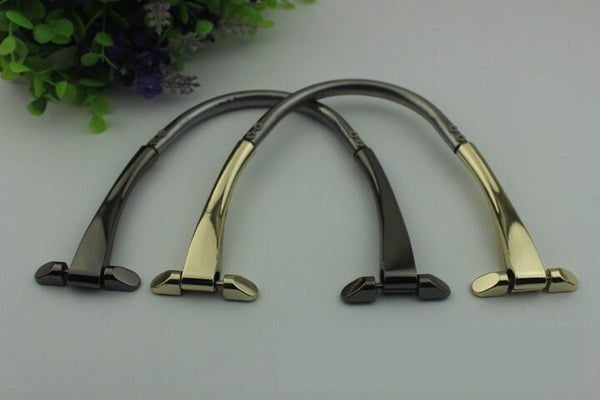 Arc Strap Handles Connector 8" 190mm Lock Buckle Gold Gunmetal Black Hardware Leather Purse Bag Handbag Clutch Backpack Diy Supplies