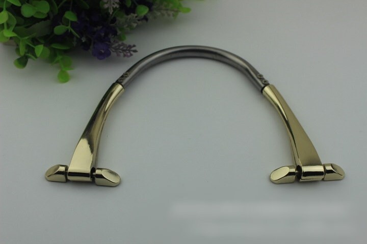 Arc Strap Handles Connector 8" 190mm Lock Buckle Gold Gunmetal Black Hardware Leather Purse Bag Handbag Clutch Backpack Diy Supplies