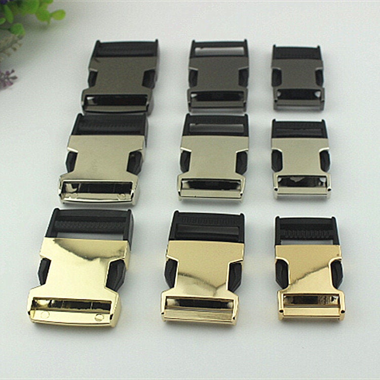 Adjustable Side Buckle 1 1 1/4 1 1/2" 26 32 38mm Metal Quick Release Buckle Bag Handbag Backpack Dog Collar Belt Making Paracord Hardware