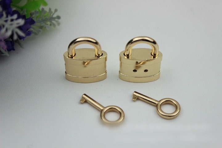 Padlock and Key 1 1 1/8 1 3/4" 25 30 45mm Jewelry Box Lock Small Luggage Padlock Heavy Duty Purse Handbag Bag Furniture Making Hardware Bulk