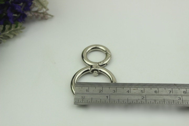 Spring O Ring Swivel Snap 5/8" 15mm Extend Purse Bag Chain Strap Key Fob Keyring Dog Leash Metal Trigger Clasp Clip