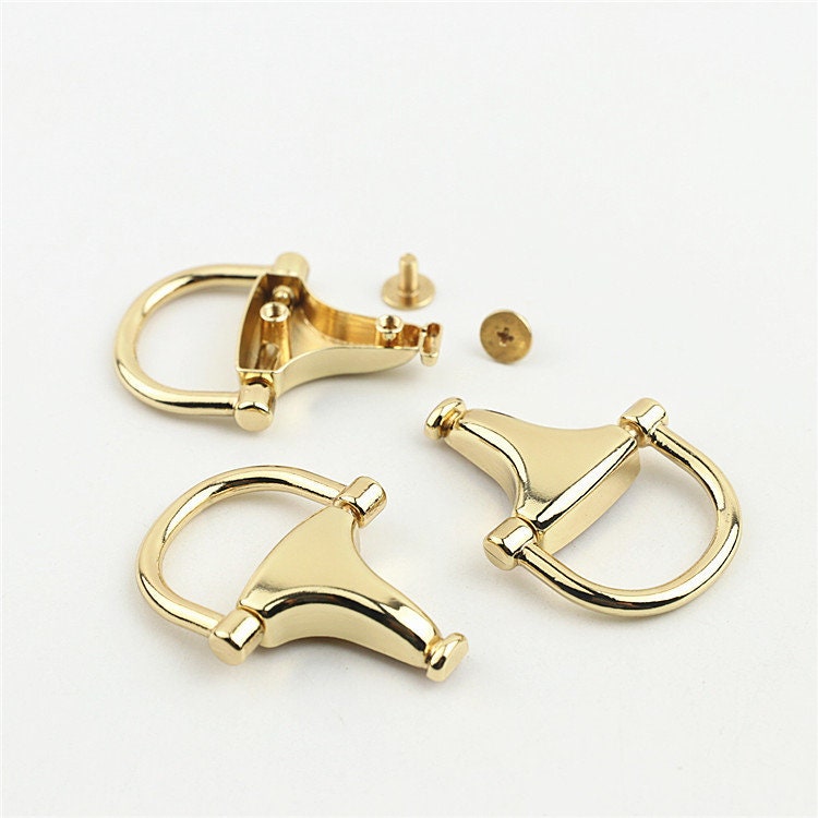 Strap Handles Connector 7/8 Inch 23mm Lock Buckle Gold Hardware Leather Purse Bag Handbag Clutch Backpack Diy Supplies