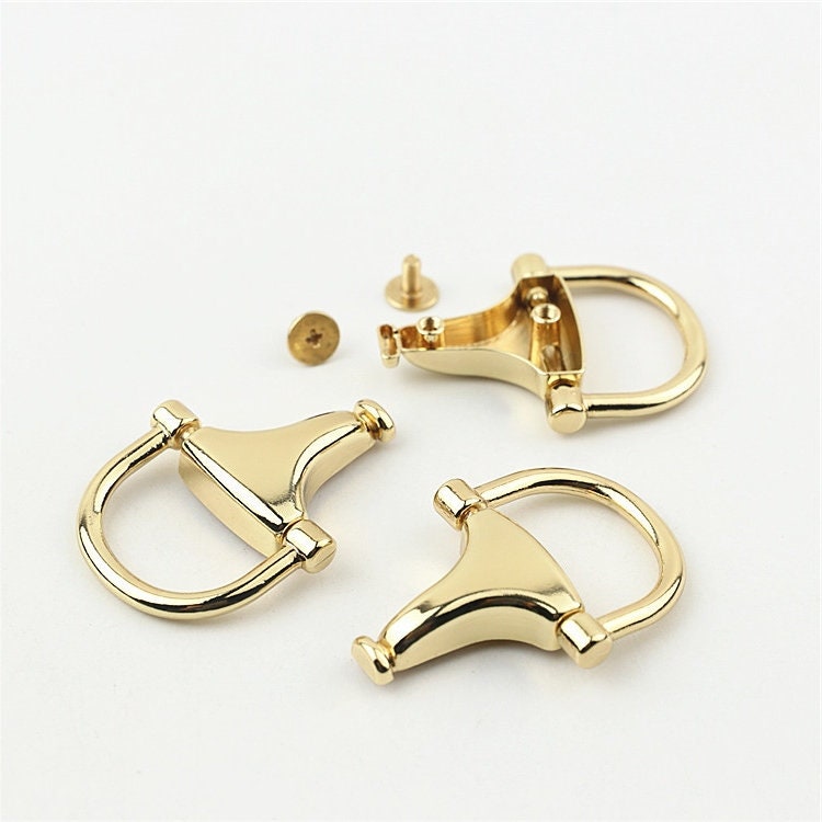 Strap Handles Connector 7/8 Inch 23mm Lock Buckle Gold Hardware Leather Purse Bag Handbag Clutch Backpack Diy Supplies