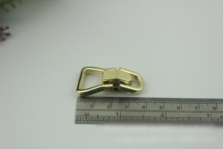 Strap Handles Connector 1/4 5/8 Inch 8 15mm Lock Buckle Gold Hardware Leather Purse Bag Handbag Clutch Backpack Diy Supplies