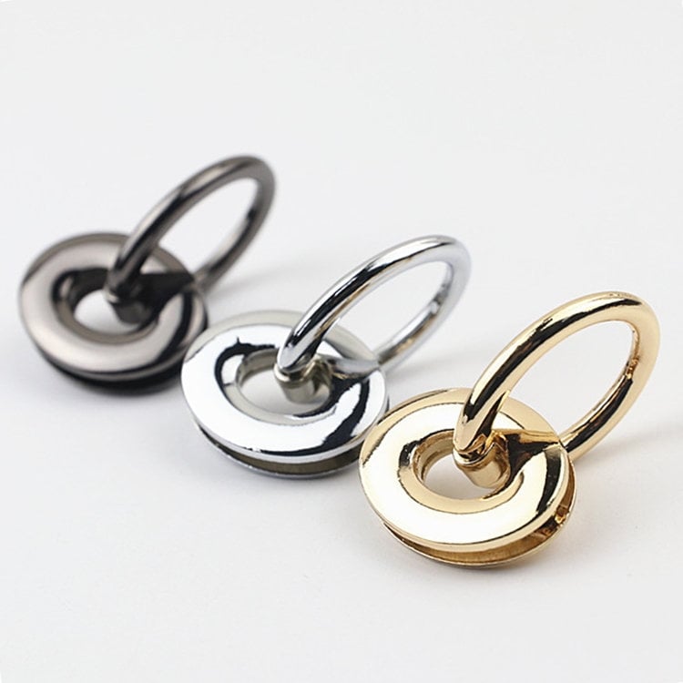 Strap Handles Connector 3/4 Inch 19mm Lock Buckle Gold Hardware Leather Purse Bag Handbag Clutch Backpack Diy Supplies