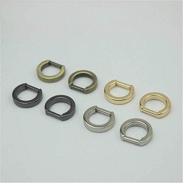 D-Rings Shackle Horseshoe Buckle Purse Strap Connector Metal Adjuster 3/8" 10mm Belt Webbing Purse Hardware Wholesale Bulk